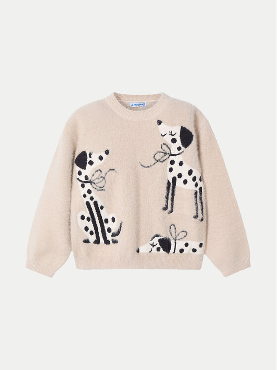 Mayoral Mayoral Pulover 4356 Bež Regular Fit