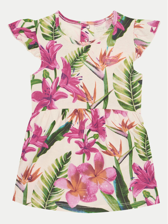 Guess Guess Sommerkleid A5GK08 K6YW4 Rosa Regular Fit