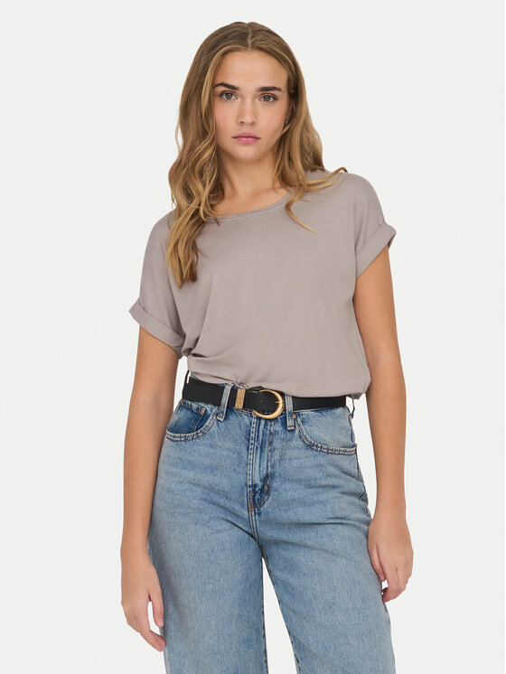 ONLY ONLY Tricou Moster 15106662 Bej Loose Fit