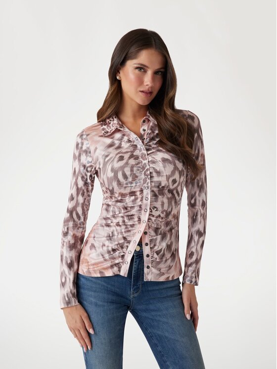 Guess Guess Koszula 142215 Kolorowy Classic Fit