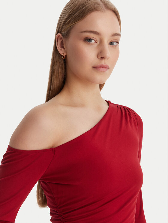 Guess Guess Blusa W6RP02 KC1J2 Rosso Regular Fit