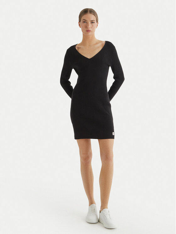 Calvin Klein Jeans Calvin Klein Jeans Ежедневна рокля LV047F324G Черен Slim Fit