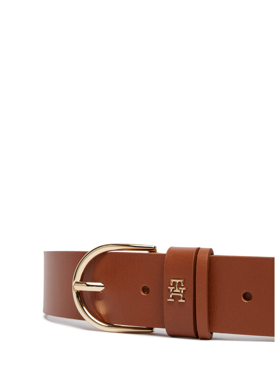 Tommy Hilfiger Tommy Hilfiger Pasek Damski Essential Effortless 3.5 AW0AW17757 Brązowy