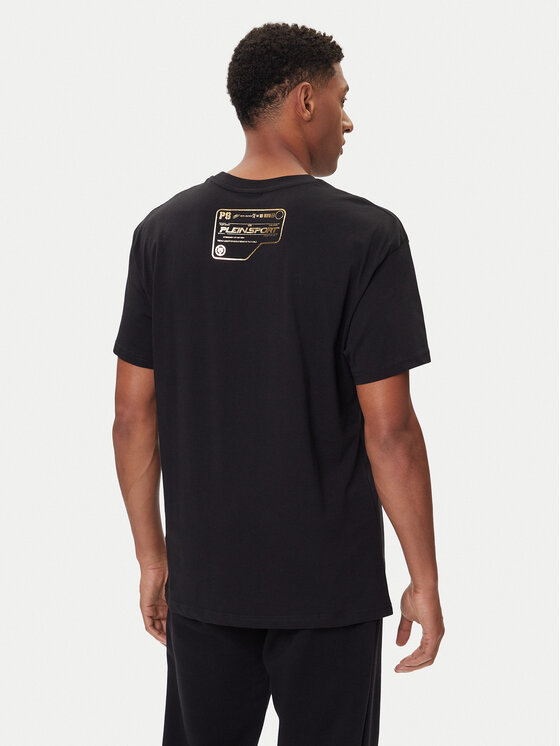 Plein Sport Plein Sport Tricou FAEC MTK8373 STE001N Negru Loose Fit