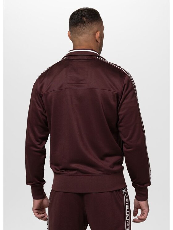PITBULL PITBULL Bluza TAPE LOGO Czerwony Regular Fit
