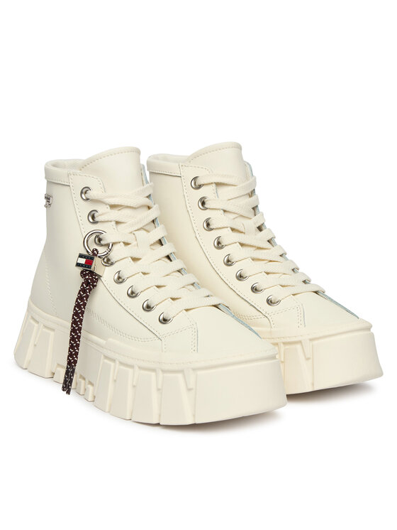 Tommy Jeans Tommy Jeans Sneakers Tjw Platform Sneaker Leather Mc EN0EN03133 Crem