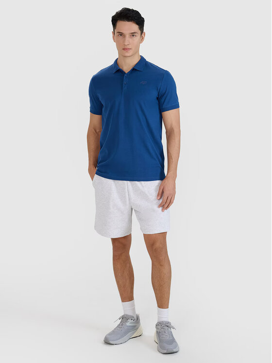 4F 4F Polo 4FWMM00TPTSM367-031S Blu scuro Regular Fit