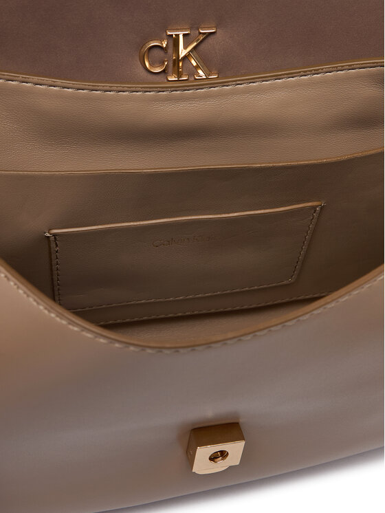 Calvin Klein Calvin Klein Handtasche Ck Conv Chain Brushed Medium Bag LV04F3407G Beige