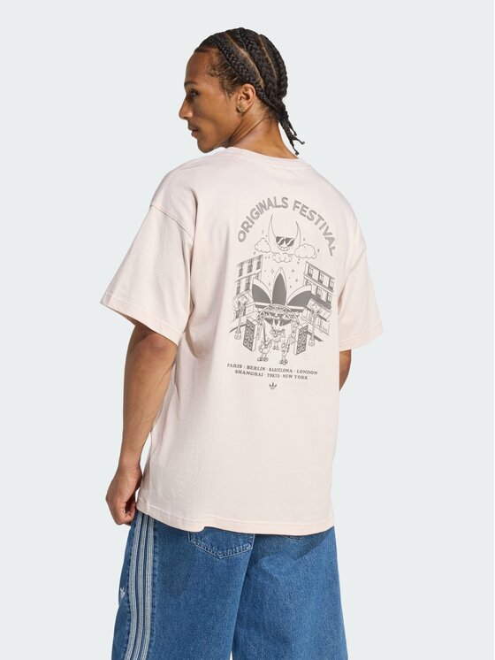 adidas adidas T-Shirt 156501 Różowy Oversize