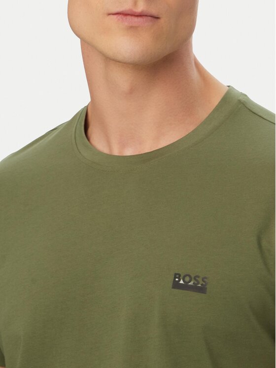 BOSS BOSS T-shirt 50531401 Tamno zelena Regular Fit