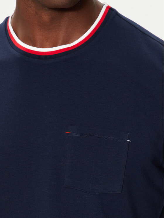 Lacoste Lacoste Tricou TH1726 Bleumarin Relaxed Fit