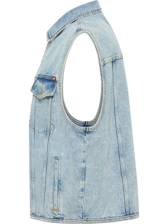 Mustang Mustang Gilet Florida Vest Blu Loose Fit