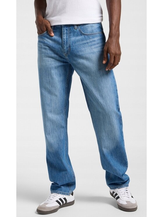 Lee Lee Jeansy West Niebieski Relaxed Fit