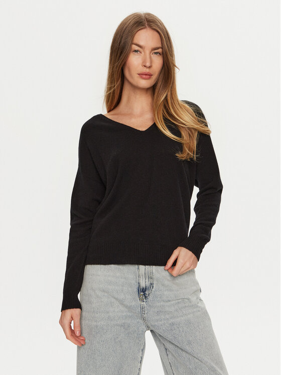 ViCOLO Sveter 22046S Čierna Regular Fit