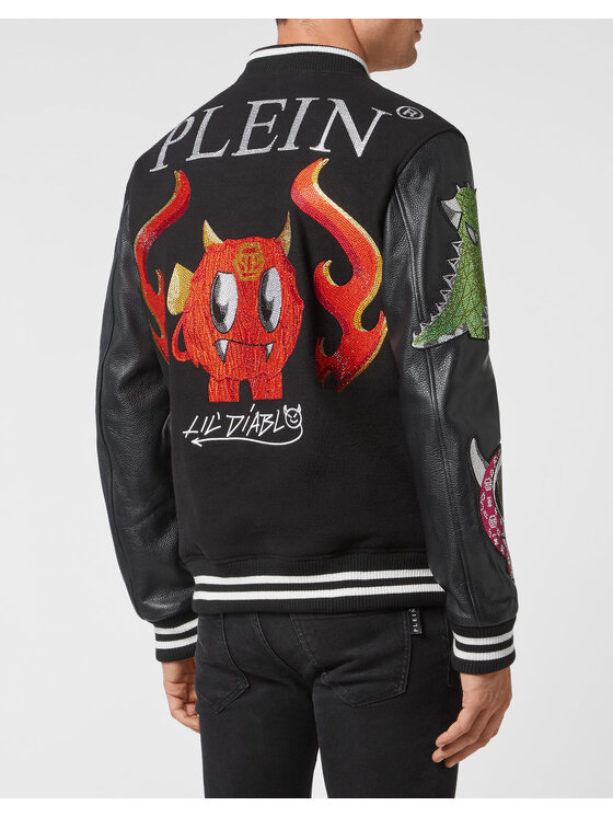 PHILIPP PLEIN PHILIPP PLEIN Bunda bomber 7273 Černá Regular Fit