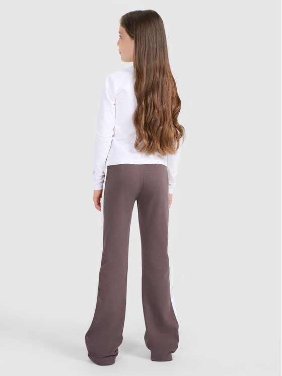 4F 4F Teplákové nohavice 4FJRAW25TTROF1599-51S Fialová Authentic Slim Fit
