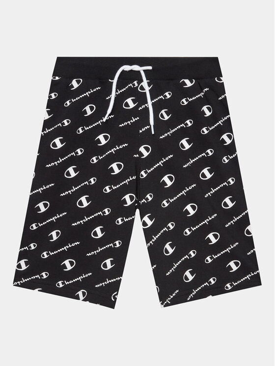 Champion Športové kraťasy 306297 Čierna Regular Fit