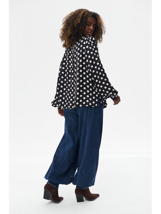 blue shadow blue shadow Bluzka Wiki 2 Czarny Regular Fit