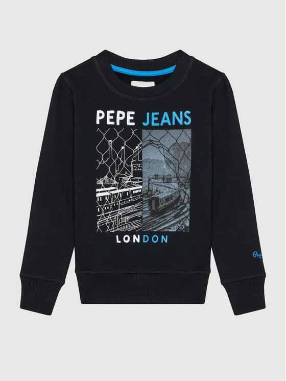 Pepe Jeans Pepe Jeans Mikina Jonas PB581357 Černá Regular Fit