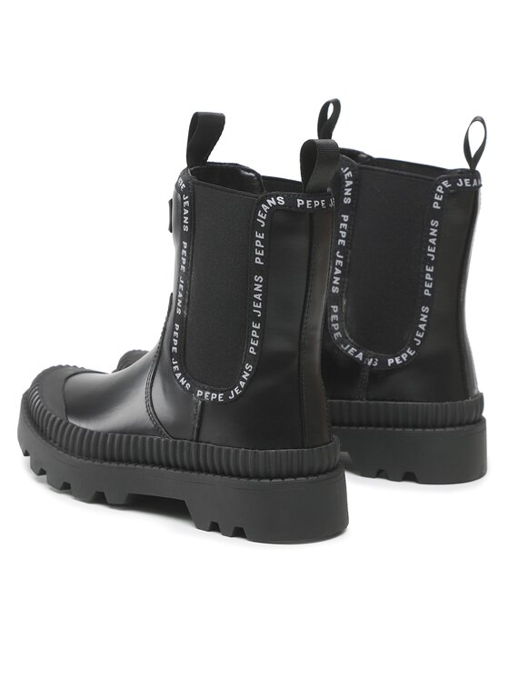 Pepe Jeans Pepe Jeans Sztyblety Gum Chelsea PLS50466 Czarny