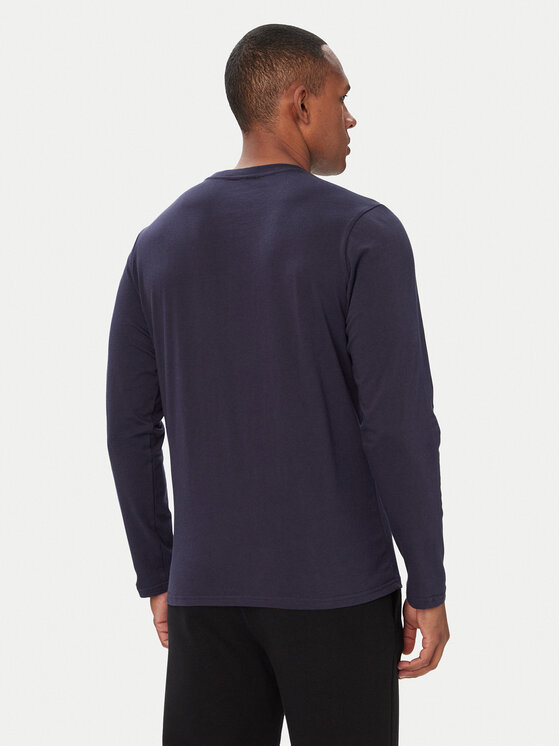 Kappa Kappa Тениска с дълъг ръкав 382J2RW Тъмносин Regular Fit