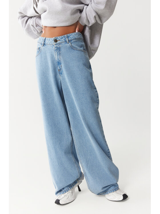 Magda Matyja Magda Matyja Jeansy MADISON JEANS Niebieski Loose Fit