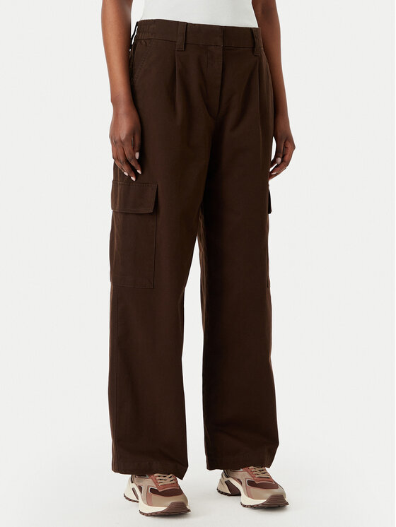 Calvin Klein Jeans Calvin Klein Jeans Cargo stiliaus kelnės LV047F623G Tamsiai ruda Relaxed Fit
