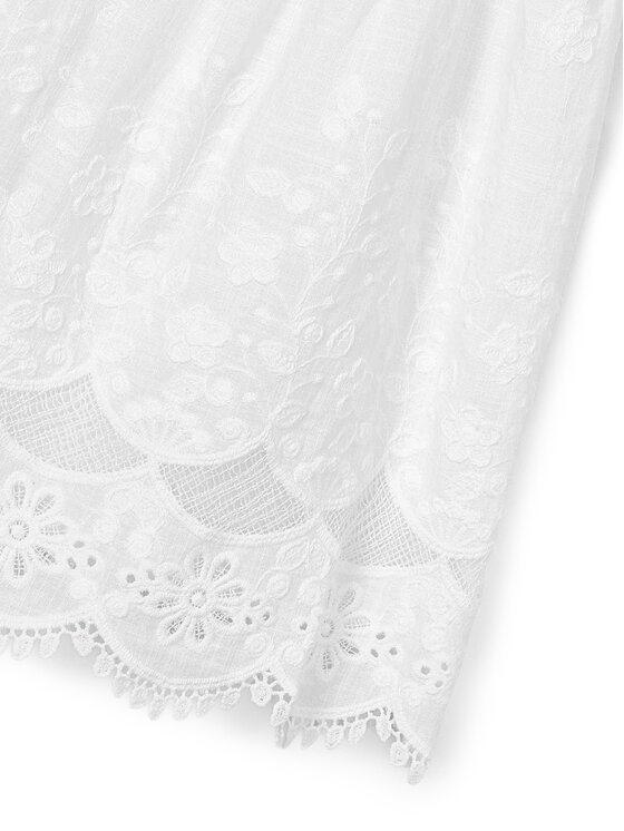 Mayoral Mayoral Elegantna haljina 3923 Bijela Regular Fit