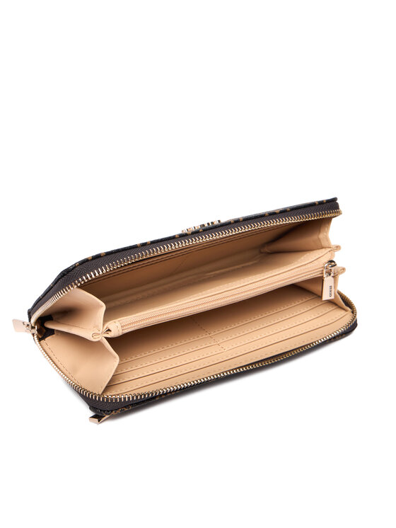 Guess Guess Portfel Carrie Logo Slg SWGP98 98146 Brązowy