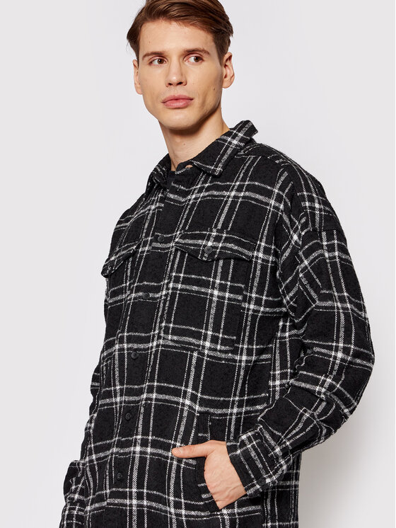 Young Poets Society Young Poets Society Сорочка Jonte Patch 106469 Чорний Regular Fit