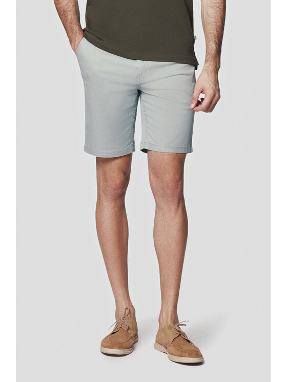 Lancerto Lancerto Szorty materiałowe Crete SZO082124000004 Zielony Regular Fit
