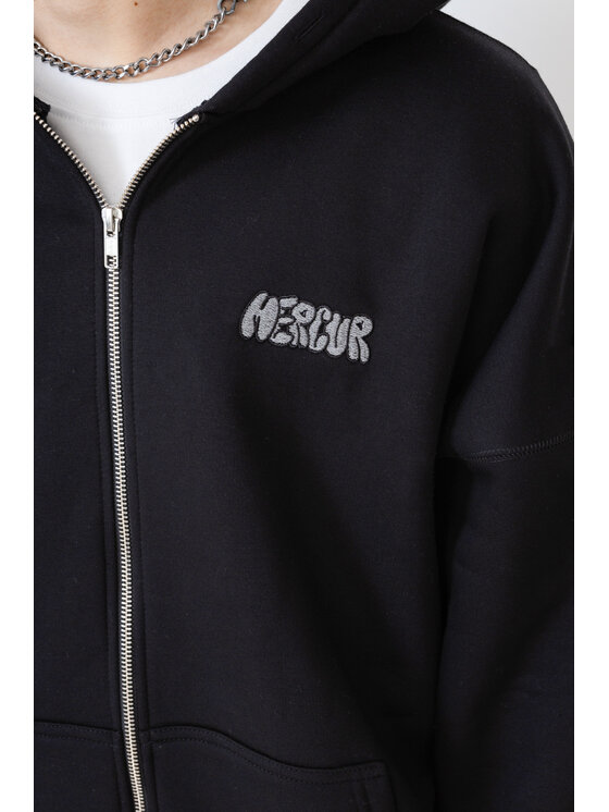Mercur Mercur Bluza Minilogo Czarny Comfort Fit