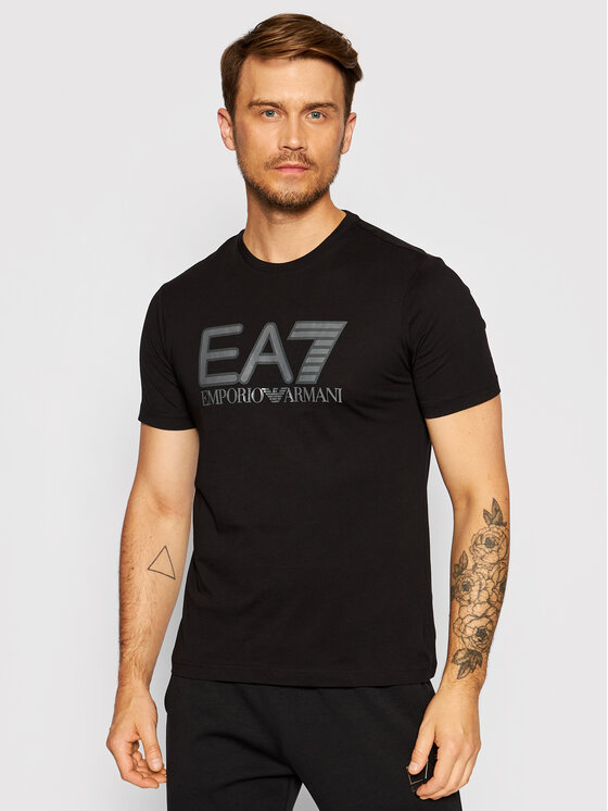 EA7 Emporio Armani T-shirt 6KPT81 PJM9Z 1200 Nero Regular Fit 