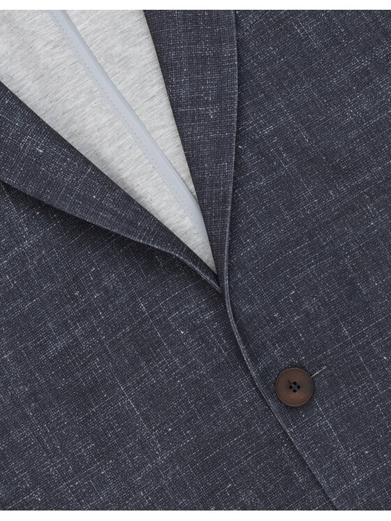 Borgio Borgio Marynarka lumarzo Granatowy Slim Fit