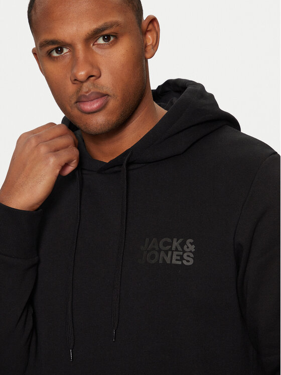 Jack & Jones Jack & Jones Pulóver Corp Logo 12152840 Fekete Regular Fit