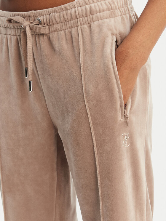 Juicy Couture Juicy Couture Spodnji del trenirke Tina JCWBJ126327 Bež Straight Leg