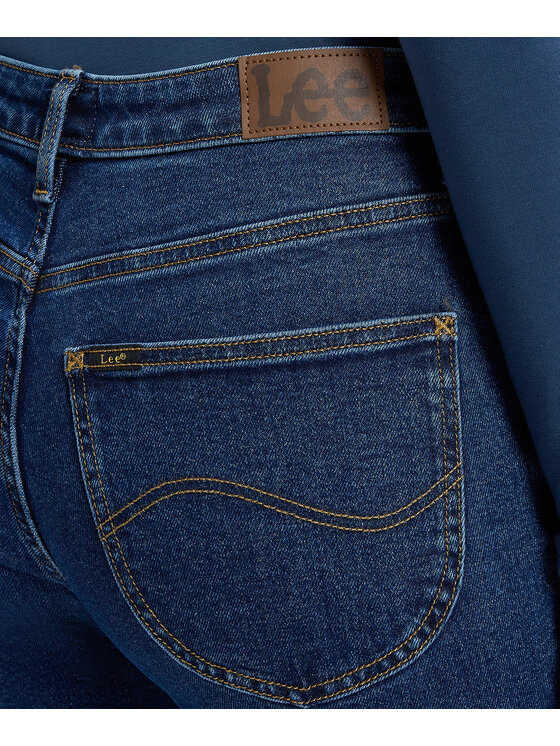 Lee Lee Jeansy 112386138 Niebieski Straight Leg