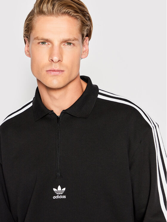 Felpa adicolor 3 Stripes HK7425 Nero Relaxed Fit
