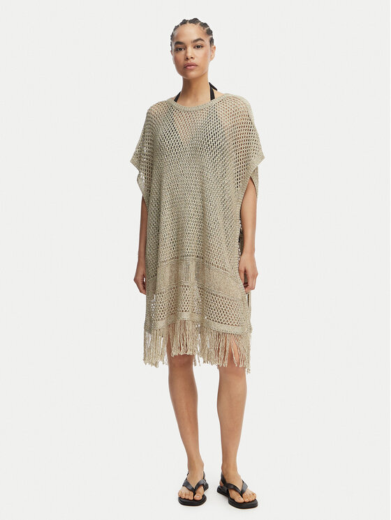 Liu Jo Beachwear Sukienka plażowa VA5166 MA70D Złoty Relaxed Fit