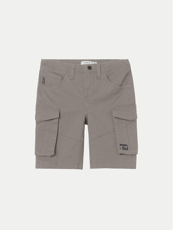 NAME IT NAME IT Šortky z materiálu 13198124 Šedá Regular Fit
