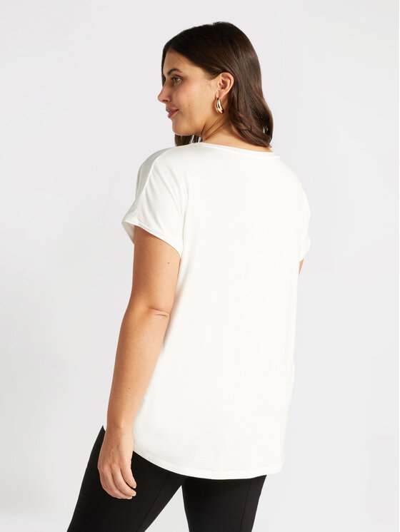Fiorella Rubino Fiorella Rubino T-shirt G063L308231N011 Bianco Regular Fit