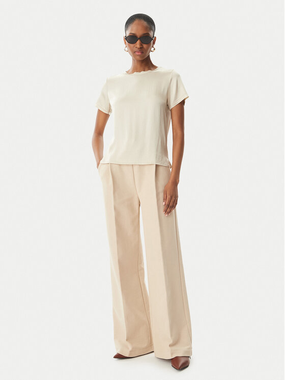 Maryley Maryley T-shirt 26EB820/35LA Beige chiaro Regular Fit