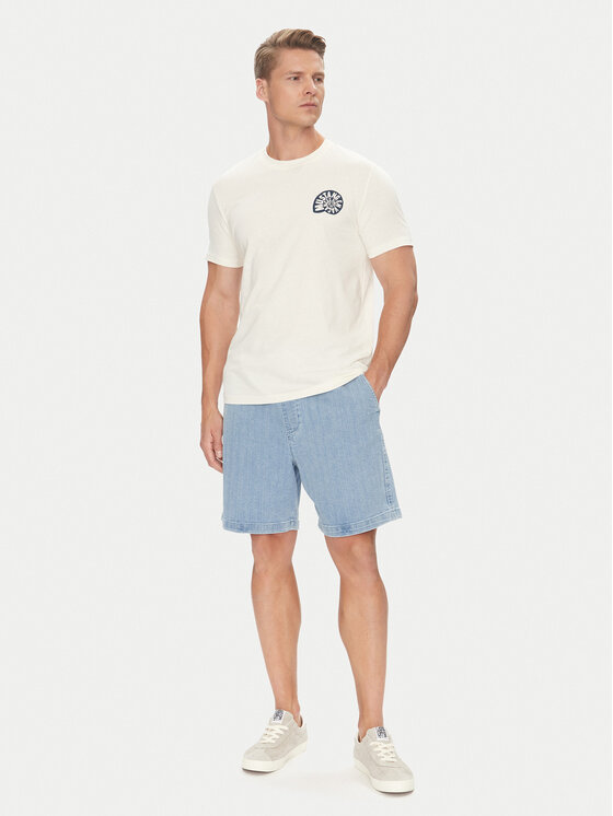 Mustang Mustang Jeansshorts Prague 1016652 Blau Loose Fit