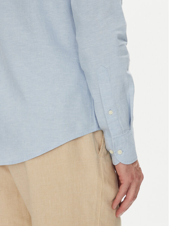 La Martina La Martina Hemd Alvin MAC006 TL141 Himmelblau Regular Fit