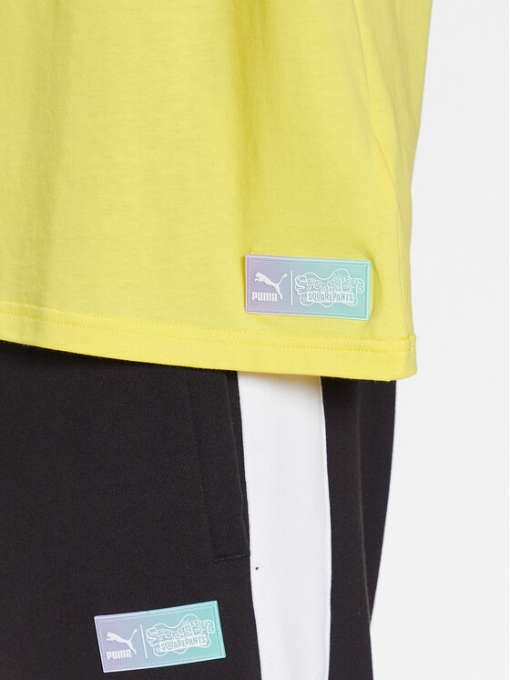 Puma Puma Футболка SPONGEBOB 538958 Жовтий Regular Fit