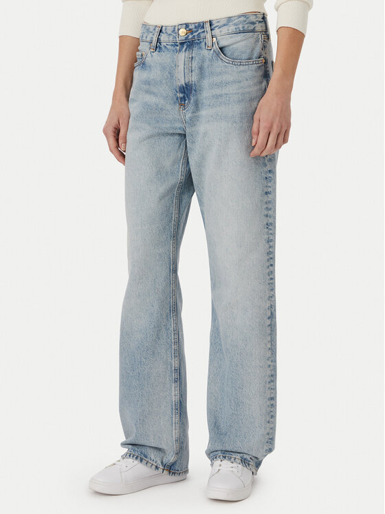 Tommy Hilfiger Blugi WW0WW50963 Albastru Straight Fit
