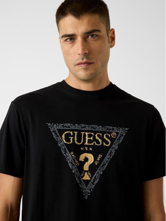 Guess Guess Футболка 180289 Чорний Classic Fit