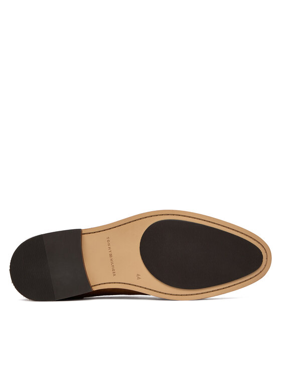 Tommy Hilfiger Tommy Hilfiger Pantofi Hilfiger Suede Dress Shoe FM0FM05776 Maro