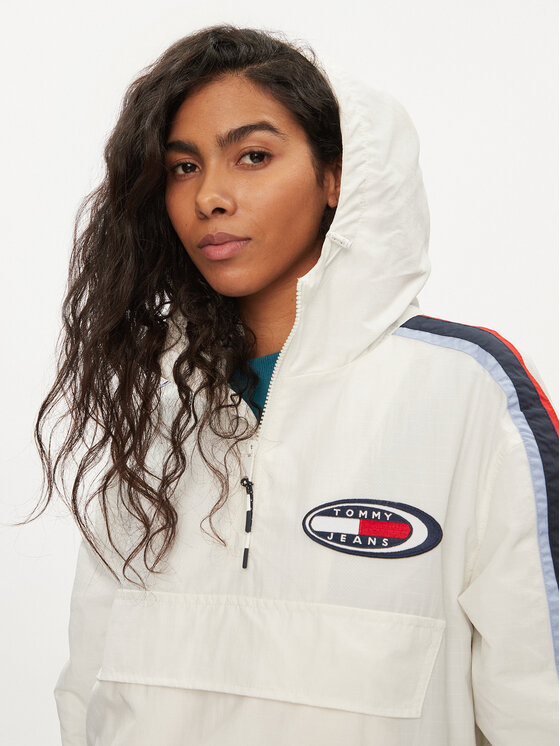 Tommy Jeans Tommy Jeans Kurtka anorak Archive Chicago DW0DW18151 Biały Regular Fit