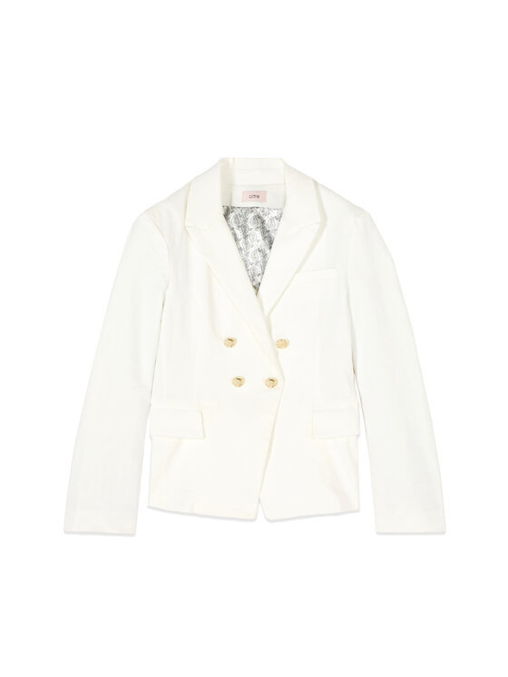 Oltre Oltre Marynarka R408R102450N011 Biały Slim Fit